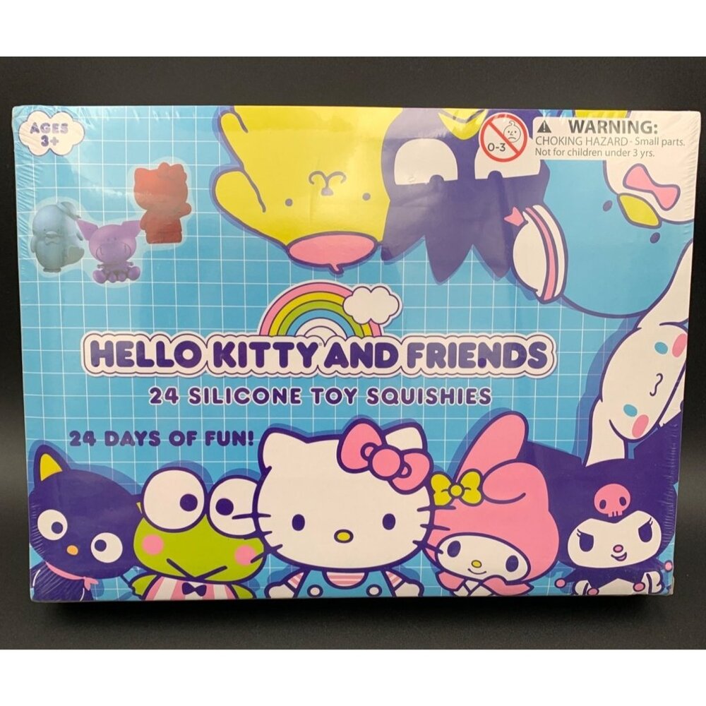 Hello Kitty & Friends Advent Calendar 24 Silicone Toy Squishies 3+ New Sealed‎